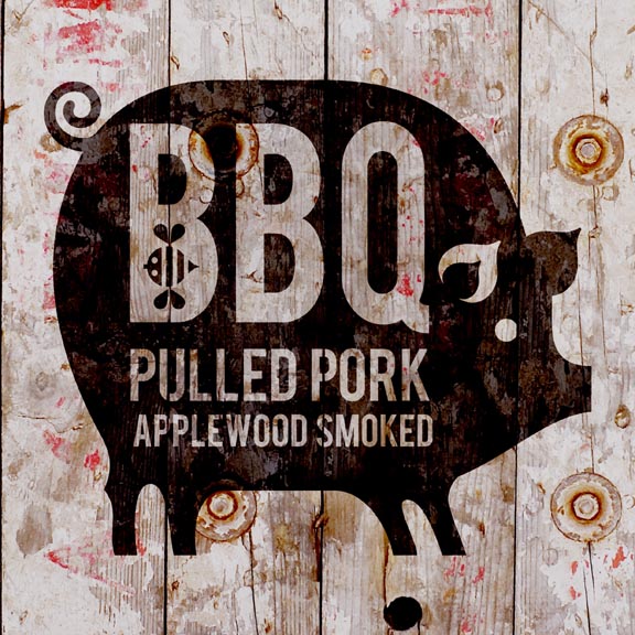 Scott Partridge - illustration - bbq pig