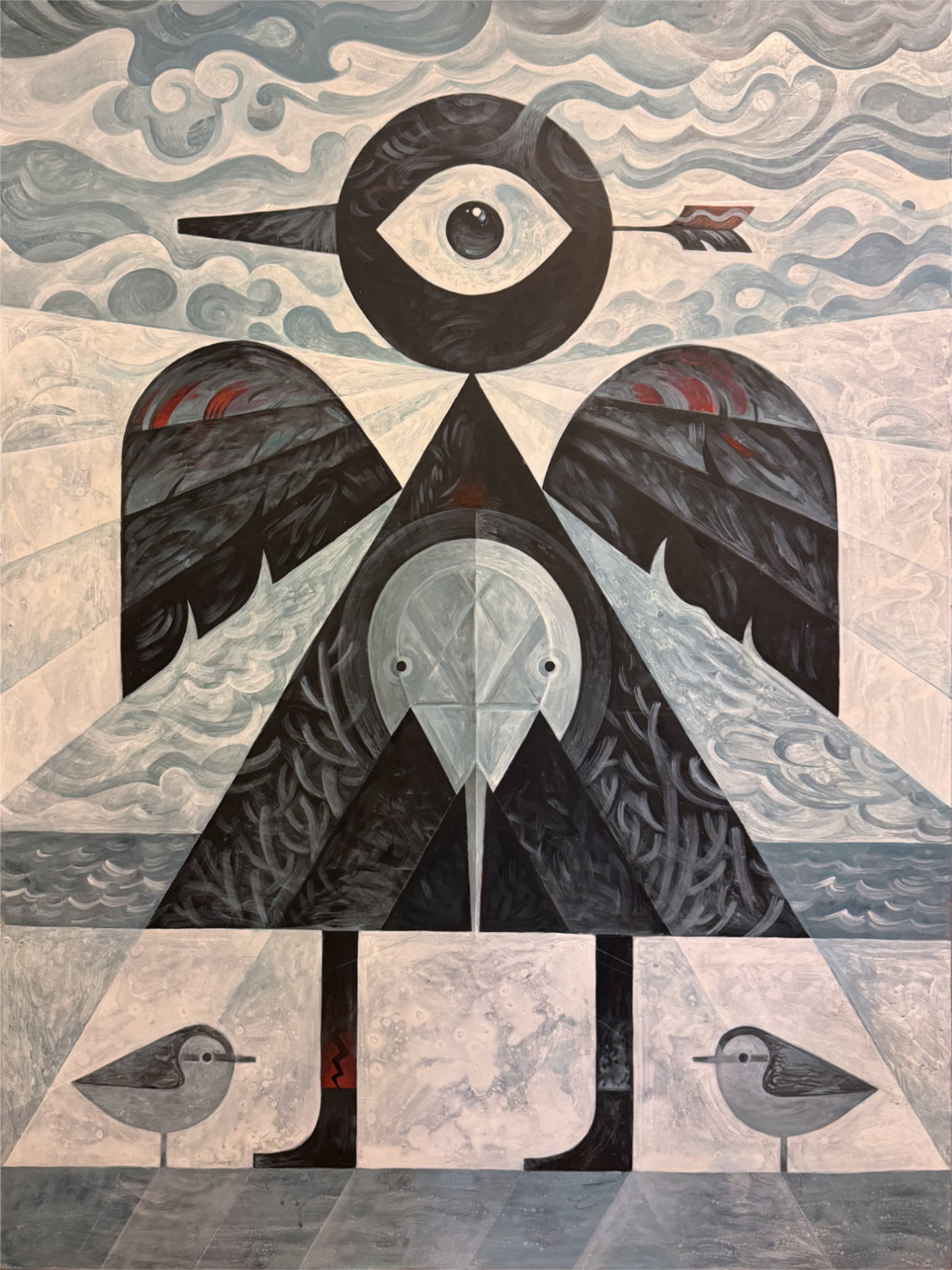 scott partridge - acrylic painting - je suis le poisson 2 2026