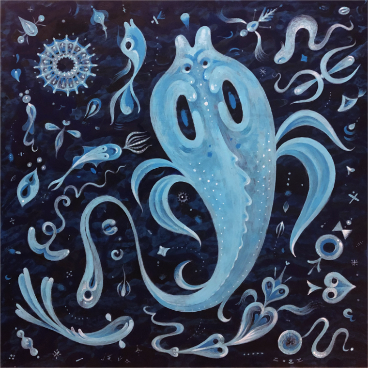 scott partridge - acrylic painting - sea window 2022