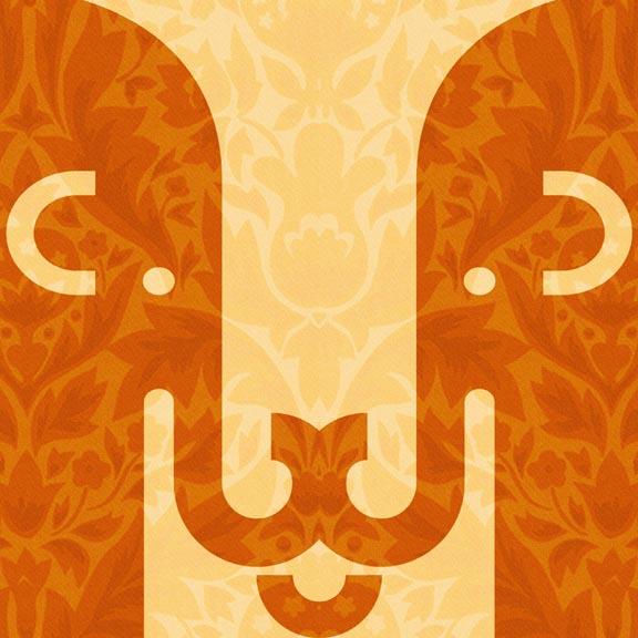 Scott Partridge - illustration - lion / elephants