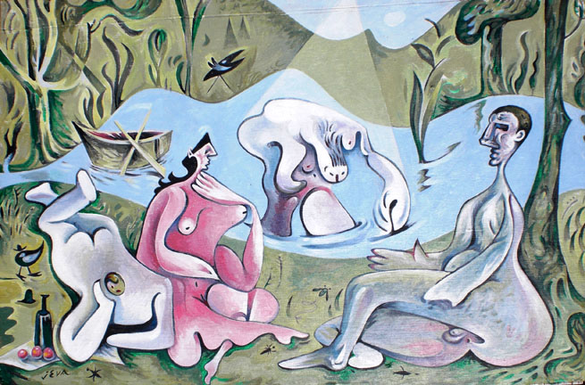 luncheon on the grass or Le D�jeuner sur l'Herbe