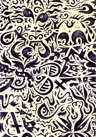 scott partridge - ink on paper